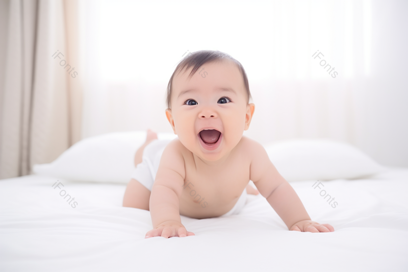 张嘴大笑的惹人爱的外国宝宝,高清,摄影图,摄影图片,图片大全,摄影图免费下载